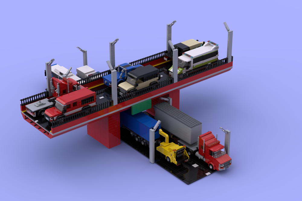 Lego highway over pass*