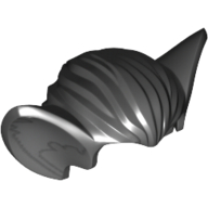 Lego Hair, Bat Ears and Dark Bluish Gray Inner Ear Print