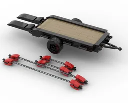 Trailer With Tie-Downs