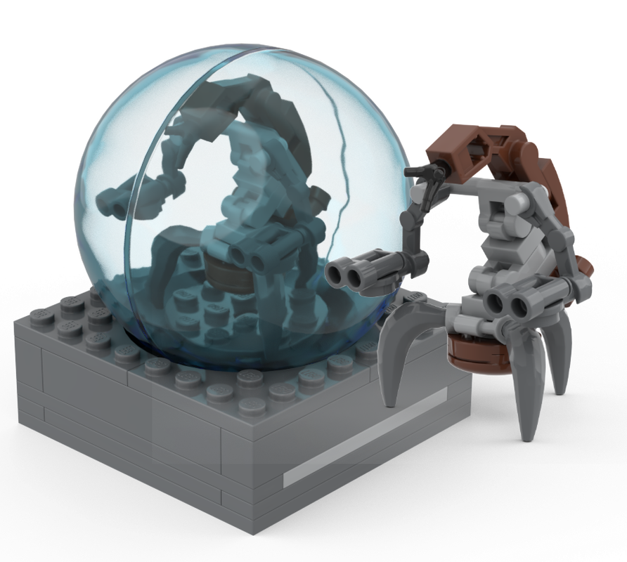 Lego Droideka with Shield Generator Bubble
