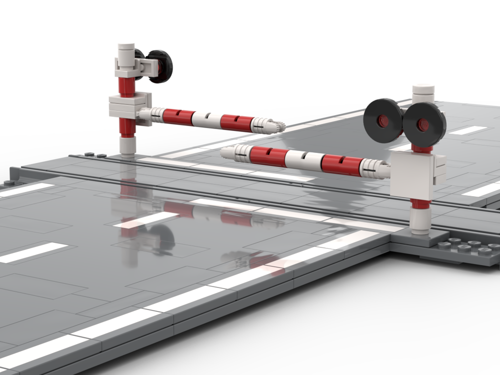 Lego 60304 and 60205 Railway Crossing
