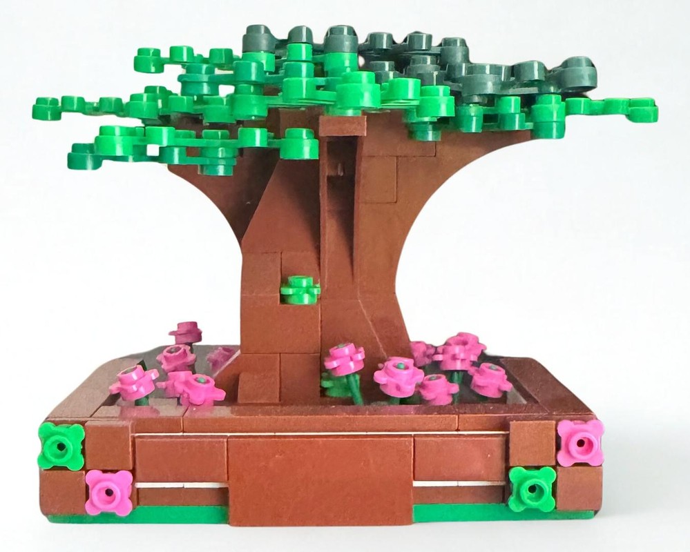 Lego Blush Blossom Bonsai Tree – Display-Scale LEGO® MOC