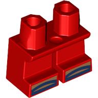 Lego Legs Short with Dark Tan/Dark Blue Shoes print