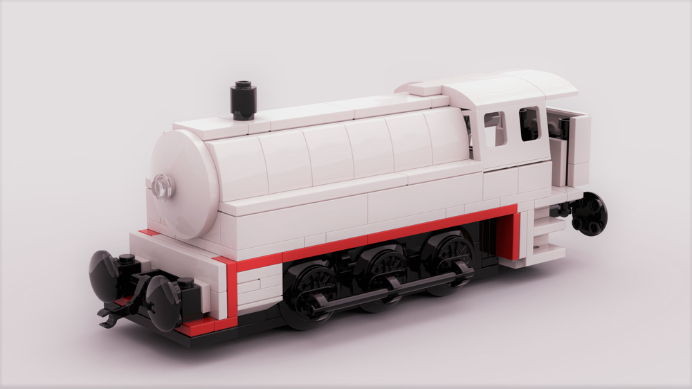 Lego Cute white steamlocomotive