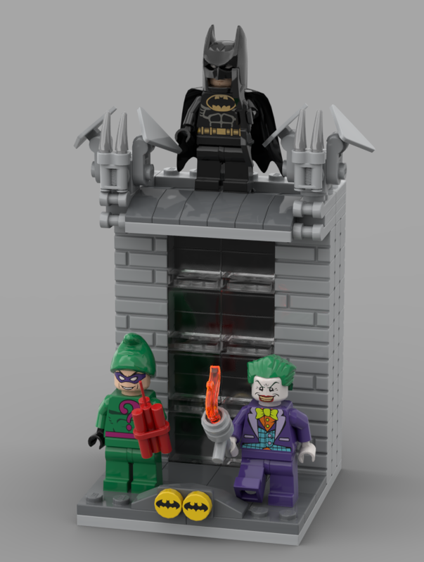 Lego Bat-man vs Villains Display