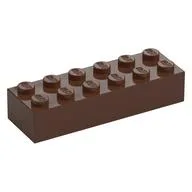 Brick 2 x 6 / Brown