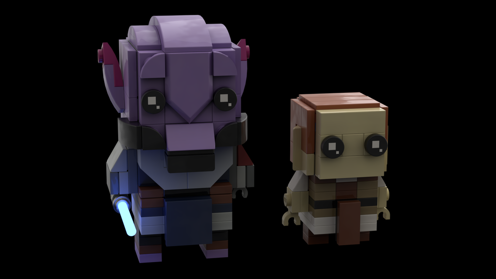 Lego Jaro Tapal & Padawan Cal Kestis Brickheadz