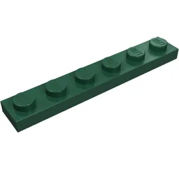 Plate 1 x 6 / Dark Green