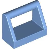 Tile Special 1 x 2 with Handle / Medium Blue