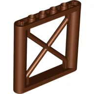 Support 1 x 6 x 5 Girder Rectangular / Reddish Brown
