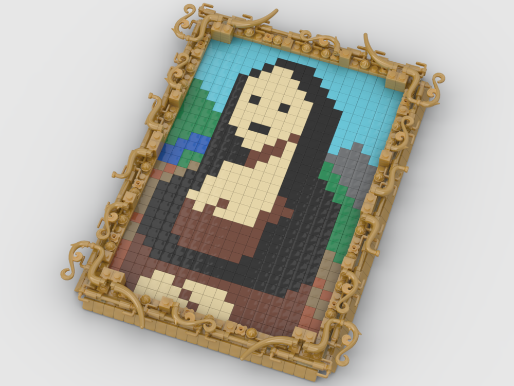 Lego Frame photo - Mona Lisa