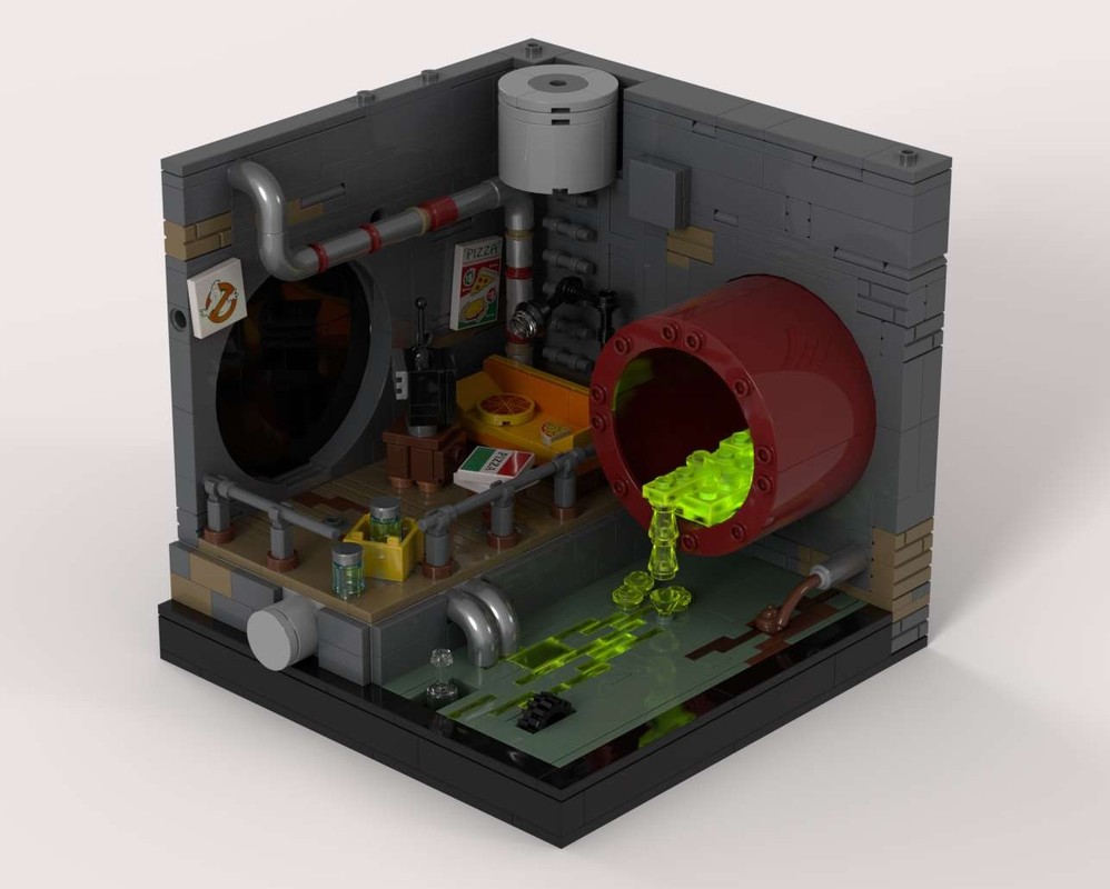 Lego TMNT Lair Sewer MOC