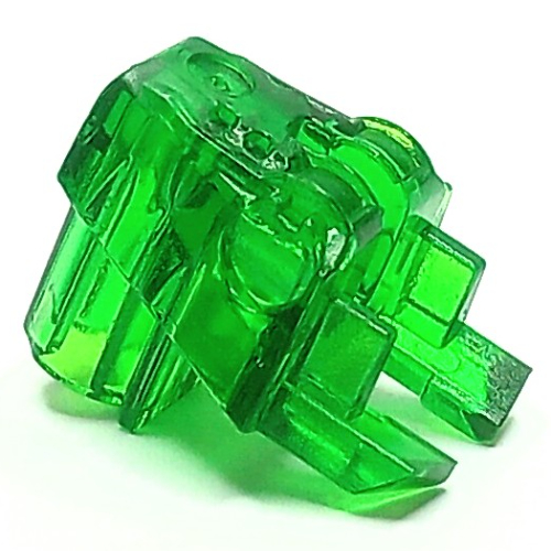 Lego Large Figure Head Connector Block Eye/Brain Stalk / Trans-Green