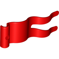 Lego Duplo Flag Wavy 2 x 5 / Red