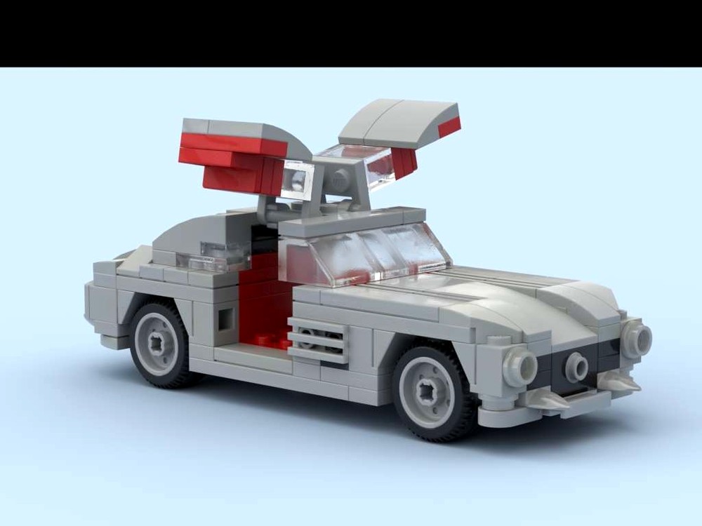 Lego 1954 Mercedes-Benz 300 SL Flügeltürer in minifig scale