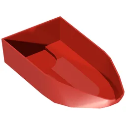 Boat Hull 8 x 16 x 3 / Red