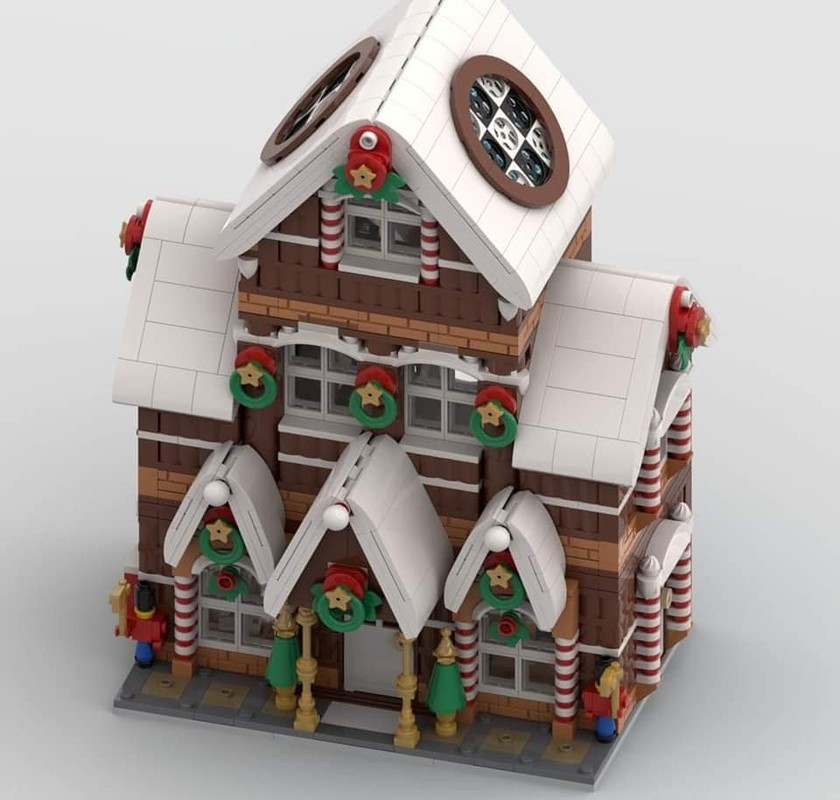 Lego Santa Klaus factory winter village