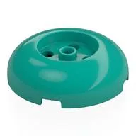 Brick Round 4 x 4 Dome Top with Round 2 x 2 Recessed, 4 Studs / Dark Turquoise