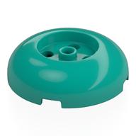 Lego Brick Round 4 x 4 Dome Top with Round 2 x 2 Recessed, 4 Studs / Dark Turquoise