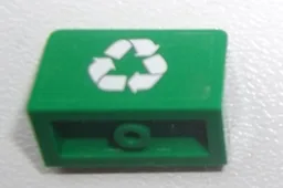 Panel 1 x 2 x 1 with Recycling Arrows Pattern (Sticker) - Set 60000