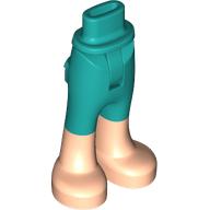 Lego Minidoll Hips and Trousers with Back Pockets with Light Nougat Feet print