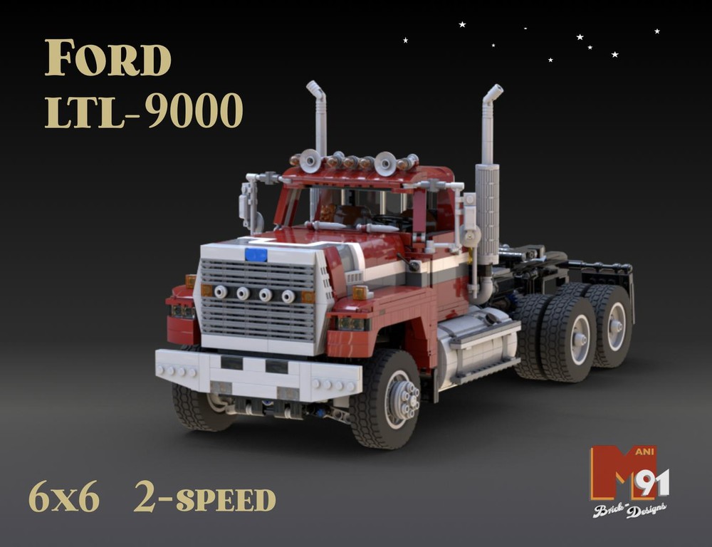 Lego FORD LTL9000 6x6 Semi Truck (1:17)