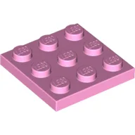 Plate 3 x 3 / Bright Pink