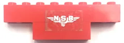 Stickered Assembly 8 x 1 x 2 with 'NSB' Pattern (Sticker) - Set 7740