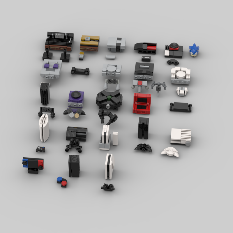Lego Evolution of Gaming Consoles