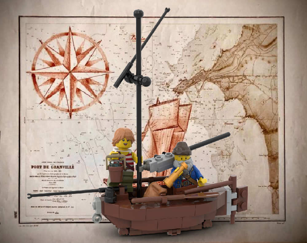 Lego ⚓ FREE CARIBBEAN TRAINING BOAT - LEARN THE ART OF SAILING! ⚓/ Vignette #11 / 🎁 FREE DOWNLOAD