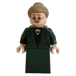 Professor Minerva McGonagall, Dark Green Robes, Dark Tan Hair, Plain Skirt