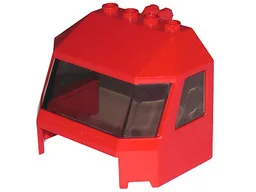 Windscreen 4 x 6 x 4 Cab with Hinge and 1 x 4 Bottom Cutout with Trans-Brown Glass (45406 / 46103)