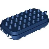 Duplo Train Engine Base, Push & Go Motor with White Headlights / Dark Blue