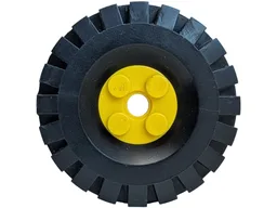 Wheel FreeStyle with Black Tire 17 x 43 (6248 / 3634) / Yellow