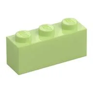 Brick 1 x 3 / Yellowish Green