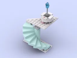Fountain in snow