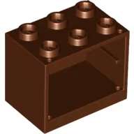 Cupboard 2 x 3 x 2 with Hollow Studs / Reddish Brown