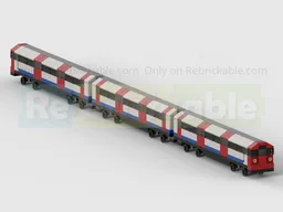 3-Wide London Underground Train - Three Carriage 1972 Stock Tube Train