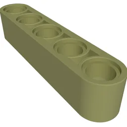 Technic Beam 1 x 5 Thick / Olive Green