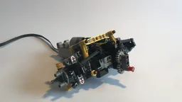 Lego Technik front Axle with drive, steering, suspension and an angle