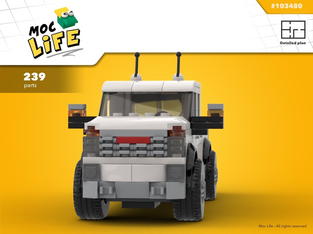 Lego GMC Sierra 1500 quad cab small bed