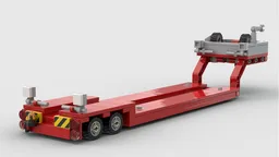 Lowboy container trailer