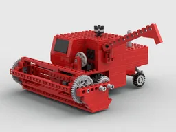 Red Combine Harvester