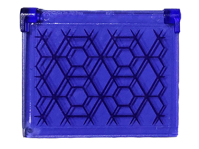 Lego Glass for Window 1 x 4 x 3 - Opening with Hexagons and Diamonds Pattern (Sticker) - Set 76103