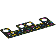 Lego Hipwear Skirt, 4 Holes with Multi-color Stars and Shapes Print [10mm]