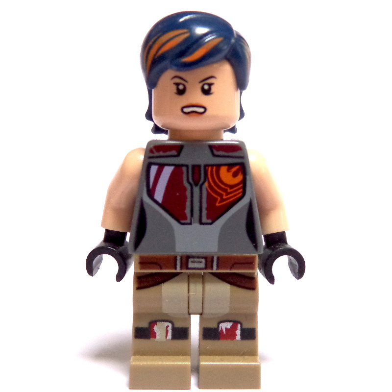 Lego Sabine Wren with Dark Blue and Orange Hair