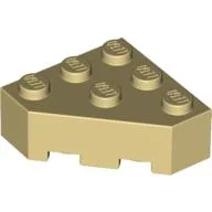 Brick Wedged 3 x 3 Cut Corner / Tan