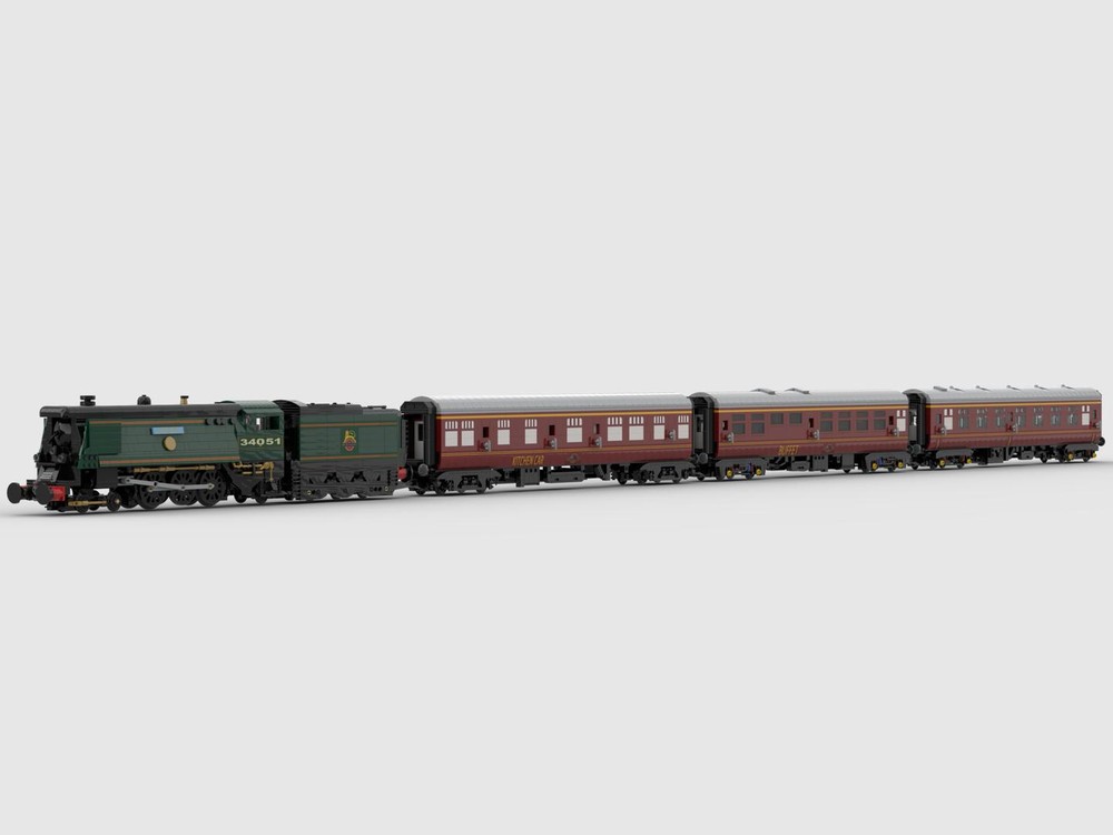Lego Battle of Britain Class Locomotive and Meal Train