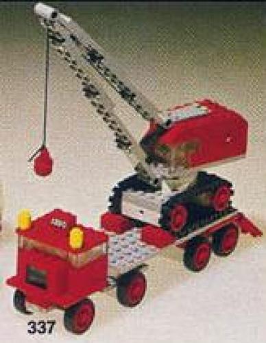 Lego Truck with Crane and Caterpillar Track