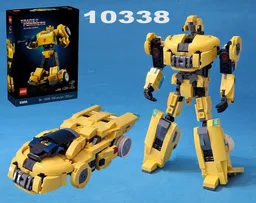 Transformers: One Bumblebee / Badassatron/ B-127 made using LEGO set 10338: Bumblebee